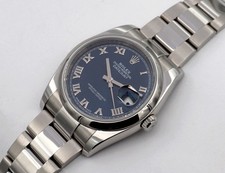 ROLEX OYSTER PERPETUAL DATEJUST " BLUE DIAL" LC 100 2018 REF: 116200 PAPIERE/BOX