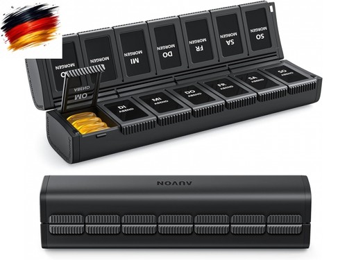Faltbare tablettenbox tage - 7,