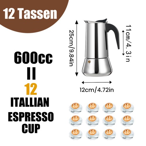 Edelstahl espressomaker - edelstahl,