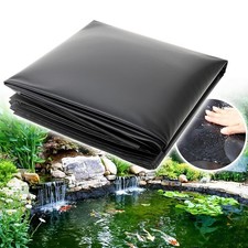 Teichfolie PVC 1-8m x 6m 0,5mm HDPE Anti-Sickerwasser Gartenteich Folie schwarz