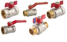 Kugelhahn AG-AG / IG-AG / IG-IG 30 BAR Absperrhahn 1/2" 3/4" 1" Absperrventil