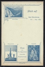 Bad Harzburg, Rabenklippe, Radaufall, Bismarckstein, Bergbau, Ansichtskarte 