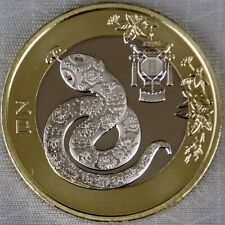 **NEW**CHINA 10 Yuan 2025_Year of the Snake_Bi-Metall_unc_lose