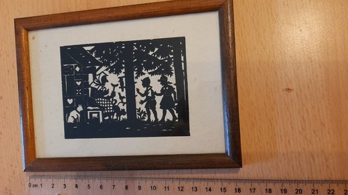 Scherenschnitt bild - scherenschnitt,
