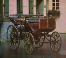 Altes Reklame Blechschild Daimler Motorwagen