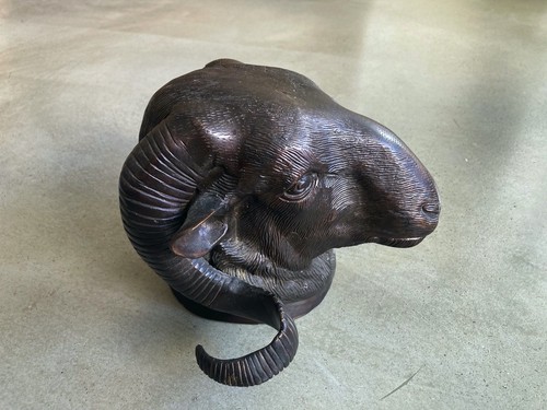 Alte bronzefigur kopf - alte, eines