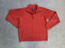 NAPAPIJRI Herren Wolle Pullover Gr. M Sweater Jumper Strickpullover 24510 Orange