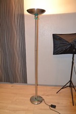 LED Deckenstrahler Deckenfluter Büroleuchte dimmbar, Edelstahl optik, Halogen