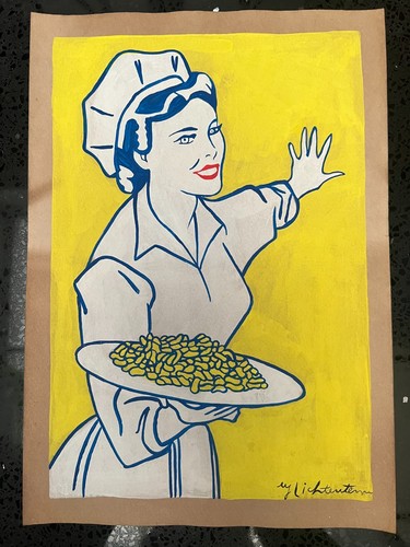 Roy lichtenstein - lichtenstein, (handarbeit)