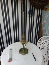 ANTIKE FLORENTINISCHE LAMPE ÖLLICHT AUS BRONZE MIT VIER LICHTERN 19. Jh