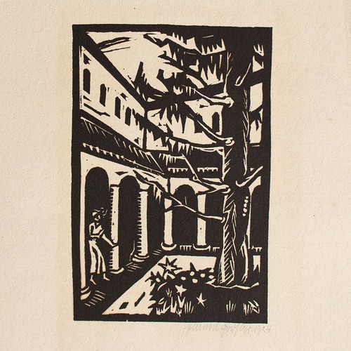 Hanna forster innenhof säulen - innenhof,