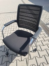 Interstuhl Hero 470H Konferenzstuhl Stoff - Netz schwarz - Stapelbar Rechnung...