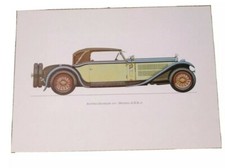 Kunstdruck Original Austro-Daimler 1931 60er/70er mit genauen Informationen