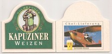 Kulmbacher - Bierdeckel "Kapuziner Weizen - Chef-Lieferung"