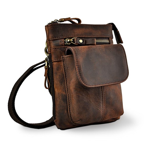 Braune echtleder outdoor - braune,