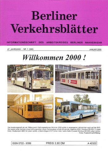 Berliner verkehrsblätter heft - berliner,