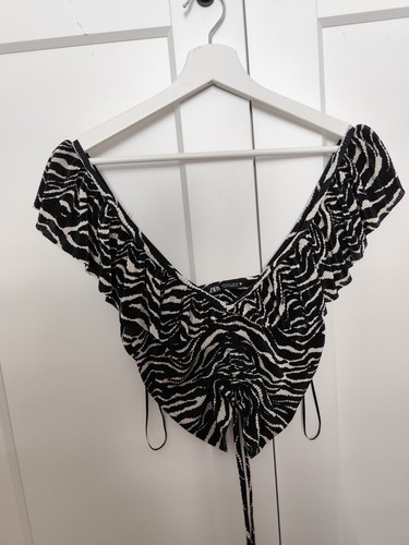 Crop top animal print mit - crop,