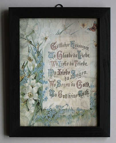 Göttlicher haussegen wo - göttlicher, "wo