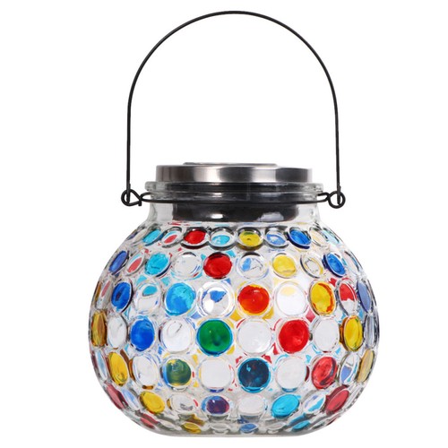 Solarglasglas lampe mosaik - solarglasglas, -lampe