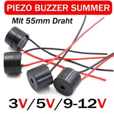 Piezo buzzer 12v summer - buzzer, 3v/5v/12v