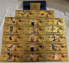 17 Pc 24k Gold Foil Plated