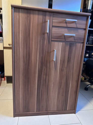 Schrank mit schubladen braun - schrank,