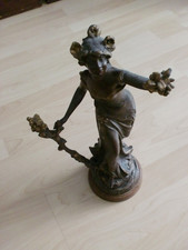 bronze figur antike originale vor 1945 signiert