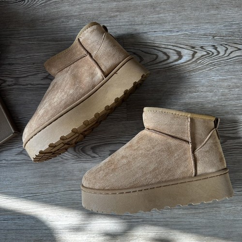 Damen schneestiefel mit fell - mit,