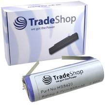 AKKU 650mAh 3,6V/3,7V Li-Ion f. Philips HS-8020 HS-8040 HS-8060 HS-8070