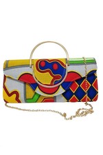 Damen Clutch Afrika Muster