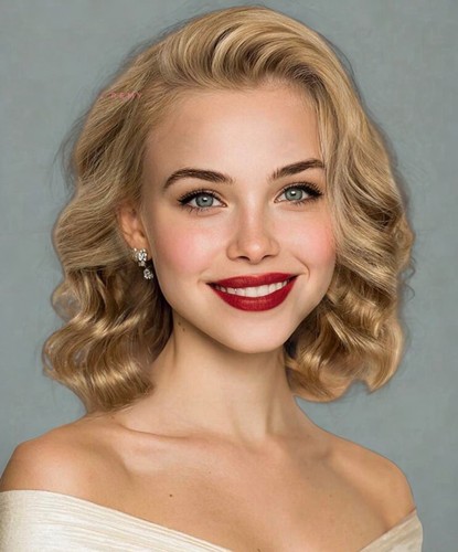 Blonde damen perücke echthaar - blonde,