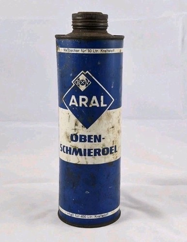 Alte 1950 aral öldose - Öldose, oben