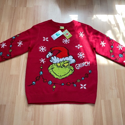 Grinch pullover 38 rot - m/38,