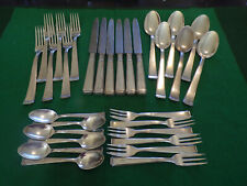 BSF Modell 93 Art-Deco Silberbesteck Tafel 6 Personen 30 Teile in Silber 90 TOP