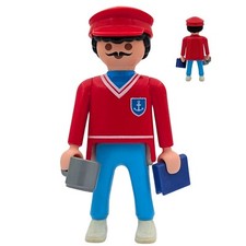 Playmobil Figur Mann rot/blau
