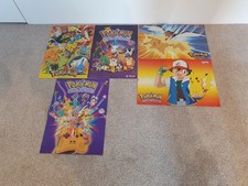 Pokemon Poster Gameboy Pikachu Glurak 1 & 3 Generation Retro Sammlung 30x42 cm
