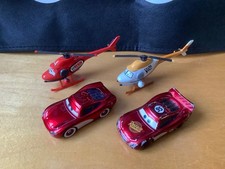 Disney Cars - 4 Modelle - 2 x Lightning McQueen + Kathy Copter + Ron Hover