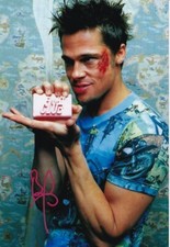 BRAD PITT signed Autogramm 20x30cm FIGHT CLUB in Person autograph ACOA TYLER