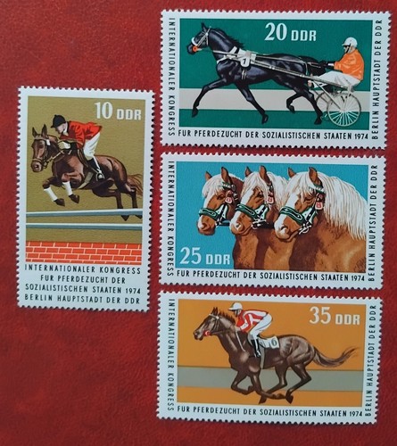 Briefmarken ddr pferdezucht - ddr,