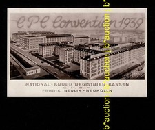 CPC Convention BERLIN-NEUKÖLLN National Krupp Registrier Kassen * Werbe-AK