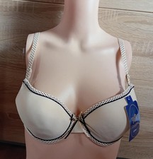 Bügel BH beige/schwarz Punkte