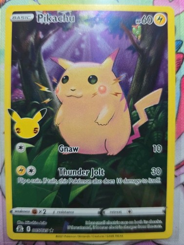 Pokémon tcg pikachu 005 - tcg, 005/025