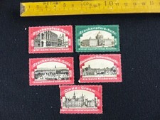 Lot of 5 stamps advertising