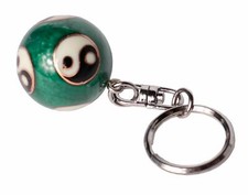 Schlüsselanhänger Chinesische Mini Kugeln Gesundheitskugel Yin und Yang Symbol