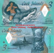 COOK Islands 3 Dollars 2021