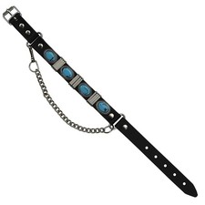 Stiefelkette aus leder - aus,