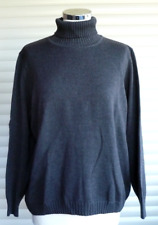 Leichter Rollkragenpullover von SIEGEL # Merinomix # Gr. 48 # Anthrazit #s. Maße