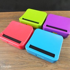 Zigarettendrehmaschine, Kunststoff, mit Tabak-Box, Zigarettenroller, versch Farb