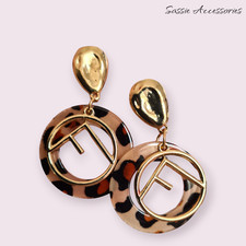 Acryl Creolen rund modern