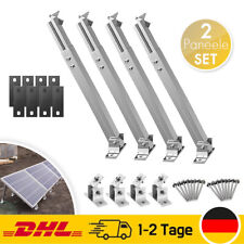 Aufständerung Solarmodul Halter Wand Dach Boden Balkonkraftwerk PV 2 Paneele